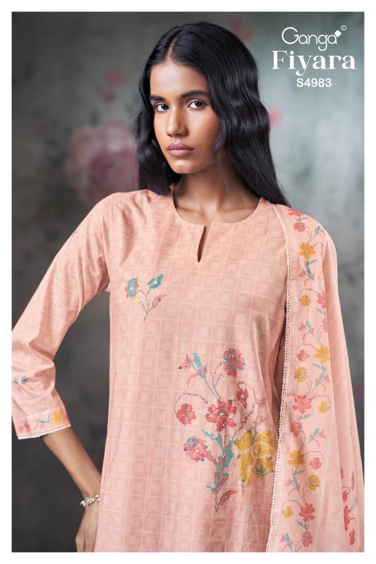 Ganga Fiyara 4983 catalog wholesale salwar kameez surat 