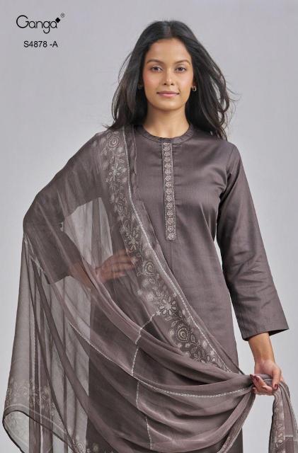 Ganga Gamini 4878 catalog mumbai salwar kameez wholesalers