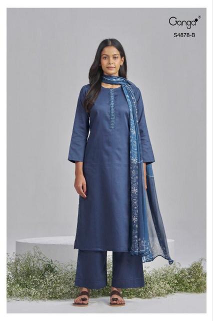 Ganga Gamini 4878 catalog mumbai salwar kameez wholesalers