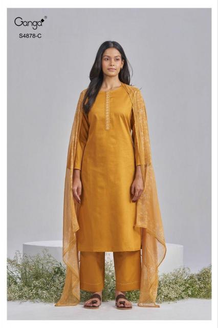 Ganga Gamini 4878 catalog mumbai salwar kameez wholesalers