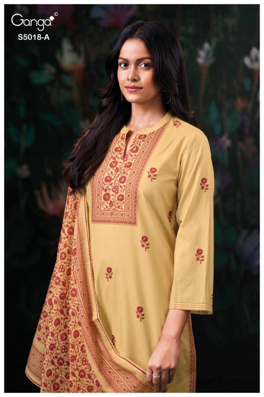 Ganga Grishya 5018 catalog wholesale salwar kameez india surat