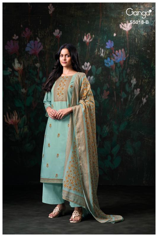 Ganga Grishya 5018 catalog wholesale salwar kameez india surat