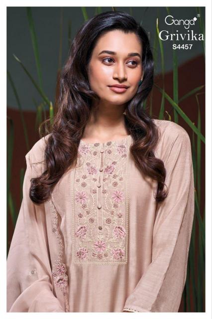 GANGA GRIVIKA 4457 Unstitched salwar kameez wholesale in Hyderabad