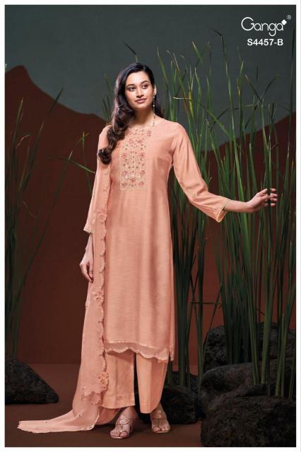 GANGA GRIVIKA 4457 Unstitched salwar kameez wholesale in Hyderabad