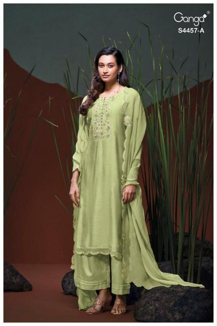 GANGA GRIVIKA 4457 Unstitched salwar kameez wholesale in Hyderabad