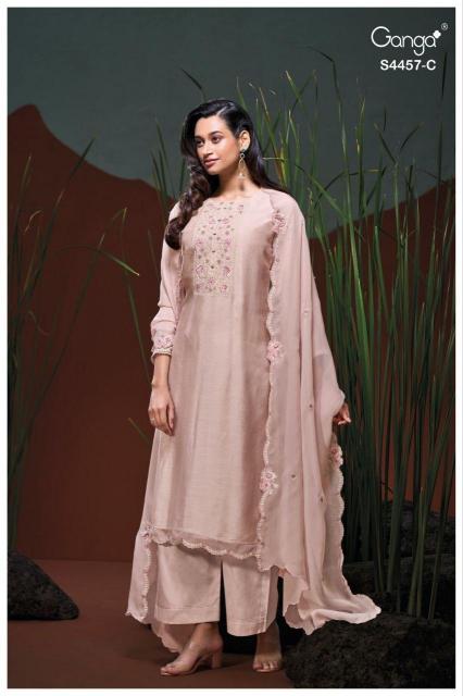GANGA GRIVIKA 4457 Unstitched salwar kameez wholesale in Hyderabad