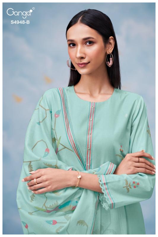 Ganga Grixa 4948 catalog wholesale salwar kameez market in surat