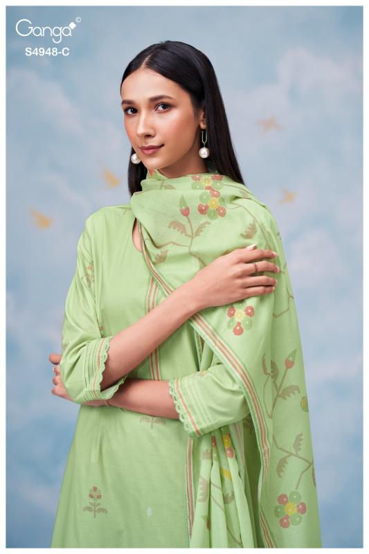 Ganga Grixa 4948 catalog wholesale salwar kameez market in surat