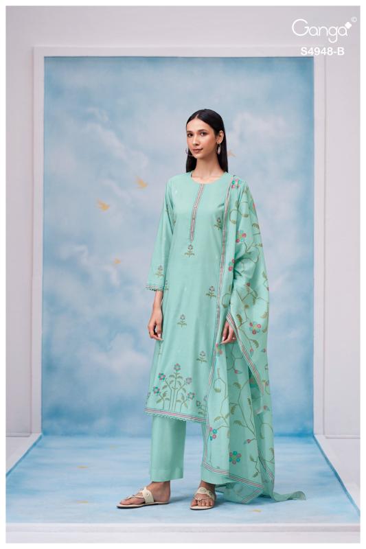 Ganga Grixa 4948 catalog wholesale salwar kameez market in surat