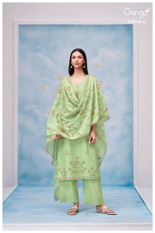Ganga Grixa 4948 catalog wholesale salwar kameez market in surat