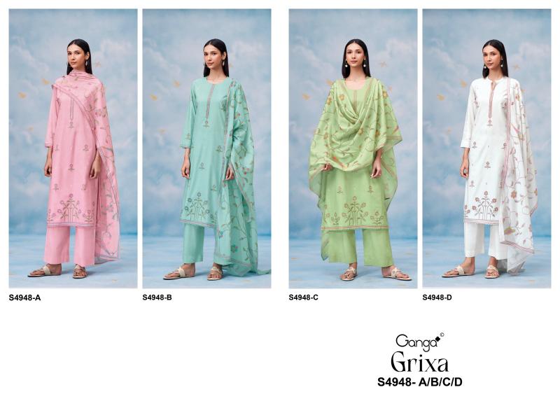 Ganga Grixa 4948 catalog wholesale salwar kameez market in surat