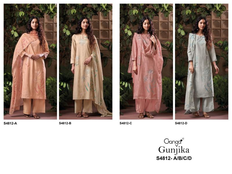 Ganga Gunjika 4812 catalog wholesale salwar kameez in hyderabad