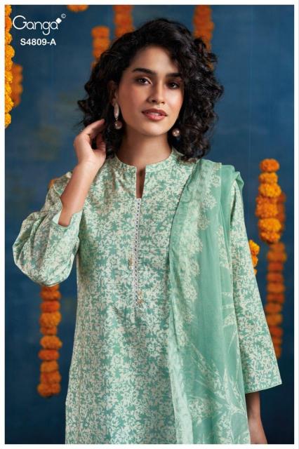 Ganga Hespera 4809 catalog indian salwar kameez wholesale