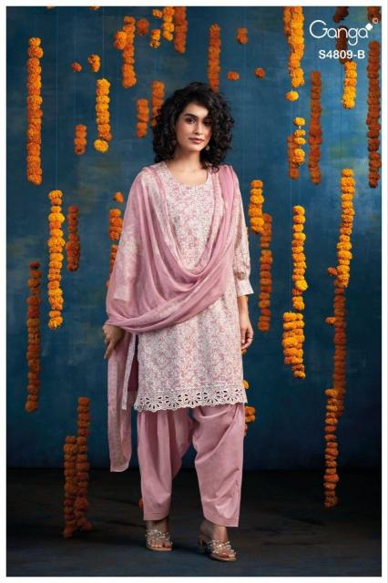 Ganga Hespera 4809 catalog indian salwar kameez wholesale