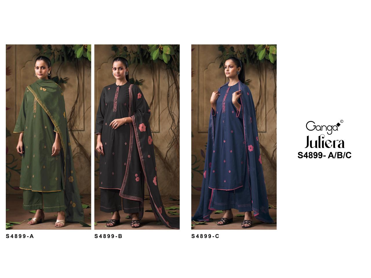 Ganga Juliera 4899 catalog wholesale salwar kameez