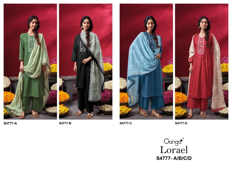 Ganga Lorael 4777 catalog wholesale market for salwar kameez in delhi