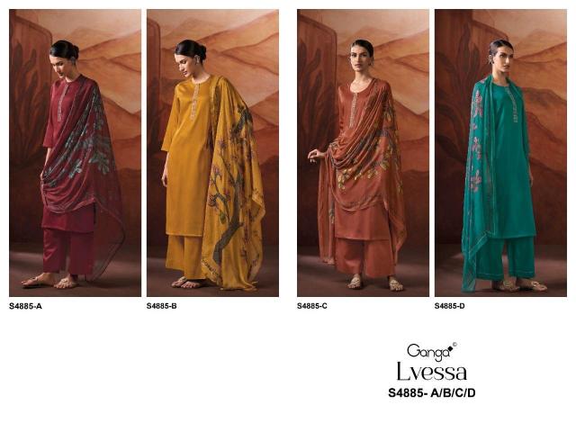 Ganga Lvessa 4885 catalog wholesale salwar kameez