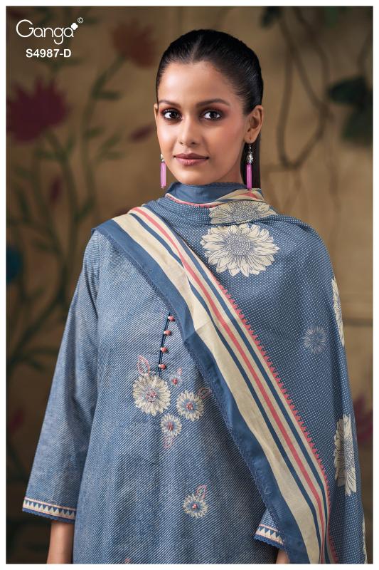 Ganga Meliora 4987 catalog salwar kameez wholesale surat 