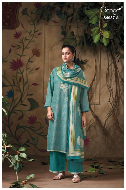 Ganga Meliora 4987 catalog salwar kameez wholesale surat 