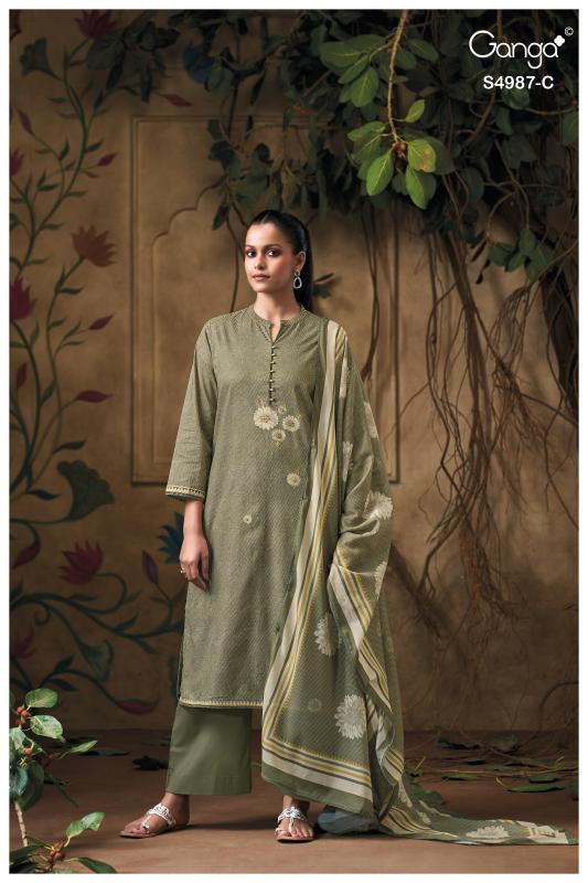 Ganga Meliora 4987 catalog salwar kameez wholesale surat 