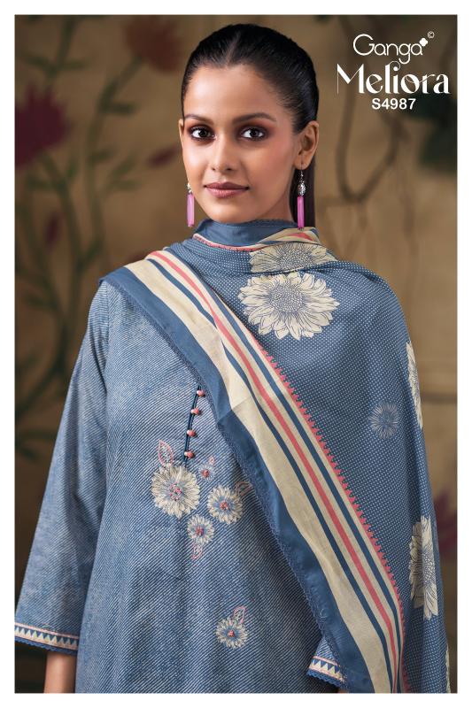 Ganga Meliora 4987 catalog salwar kameez wholesale surat 
