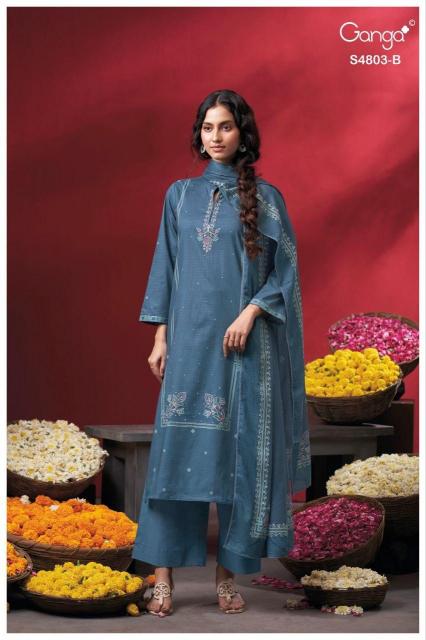 Ganga Nireya 4803 catalog wholesale salwar kameez online