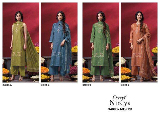 Ganga Nireya 4803 catalog wholesale salwar kameez online