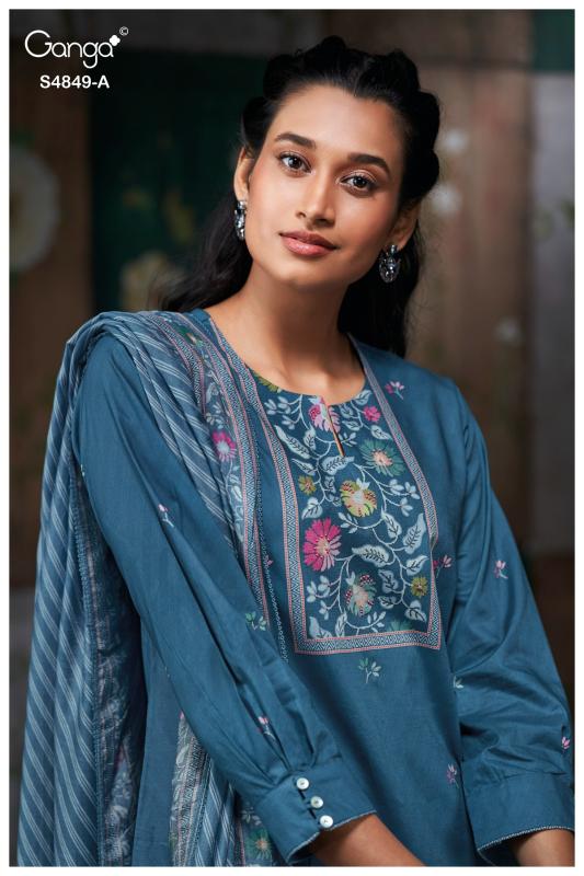 Ganga Pazellea 4849 catalog wholesale salwar kameez online