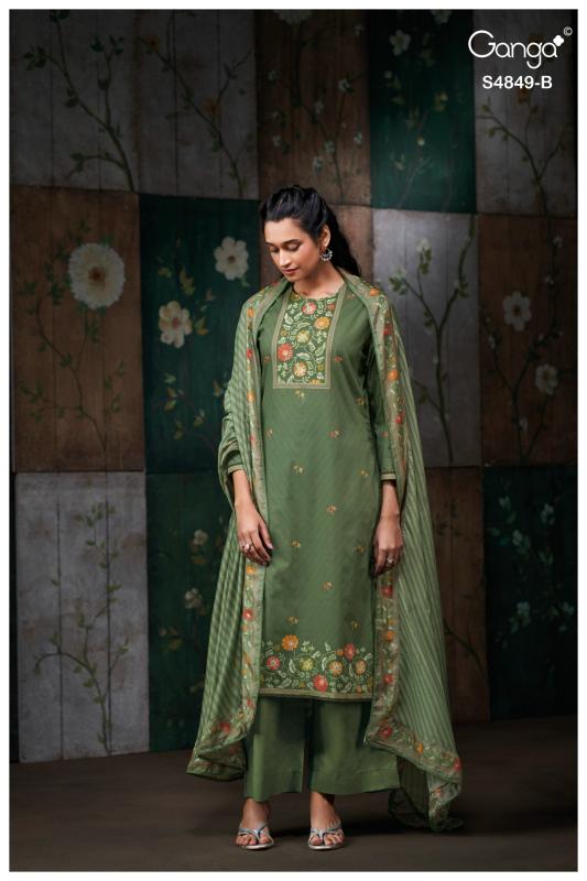 Ganga Pazellea 4849 catalog wholesale salwar kameez online