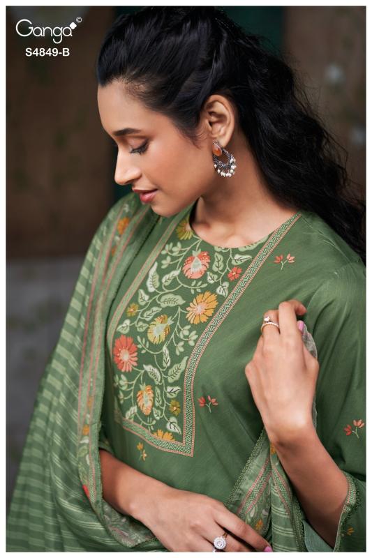 Ganga Pazellea 4849 catalog wholesale salwar kameez online