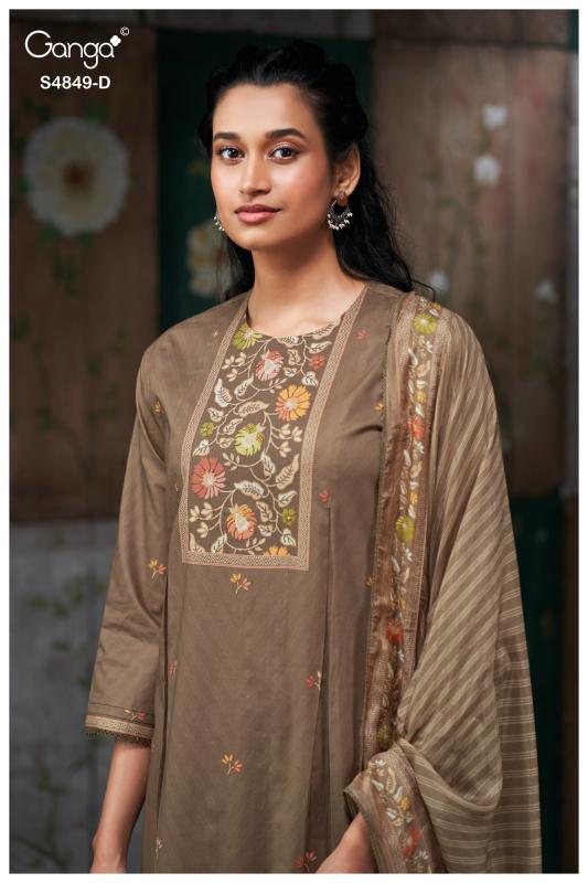 Ganga Pazellea 4849 catalog wholesale salwar kameez online