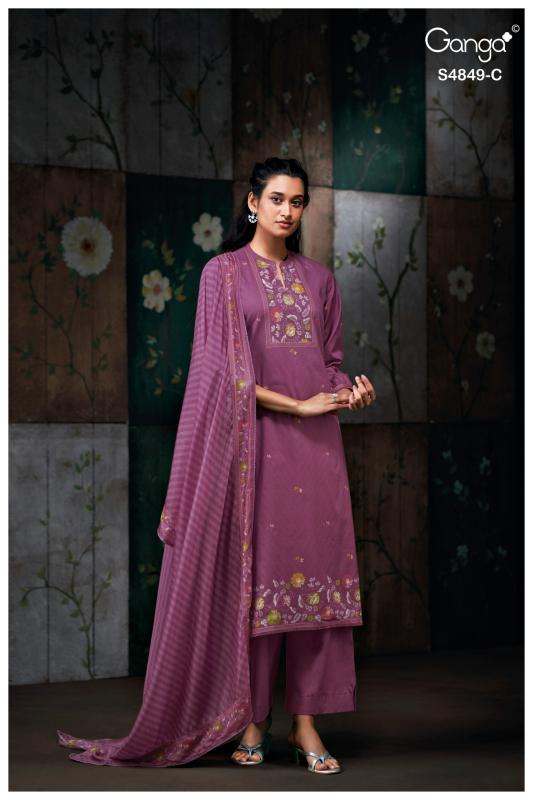 Ganga Pazellea 4849 catalog wholesale salwar kameez online