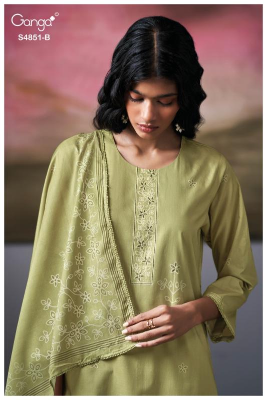 Ganga Pelyra 4851 catalog wholesale salwar kameez pakistani