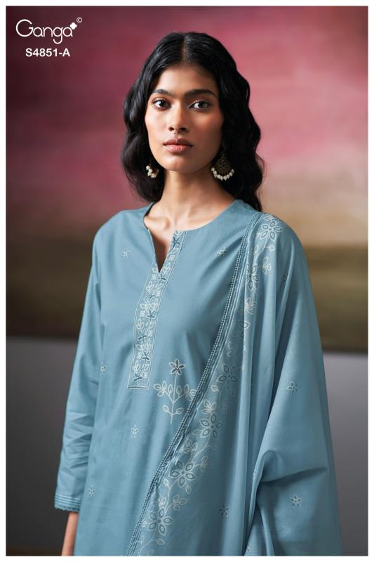 Ganga Pelyra 4851 catalog wholesale salwar kameez pakistani