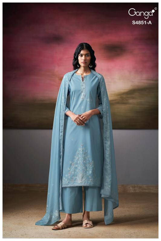 Ganga Pelyra 4851 catalog wholesale salwar kameez pakistani