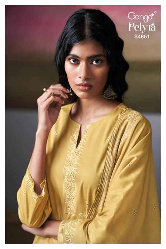 Ganga Pelyra 4851 catalog wholesale salwar kameez pakistani