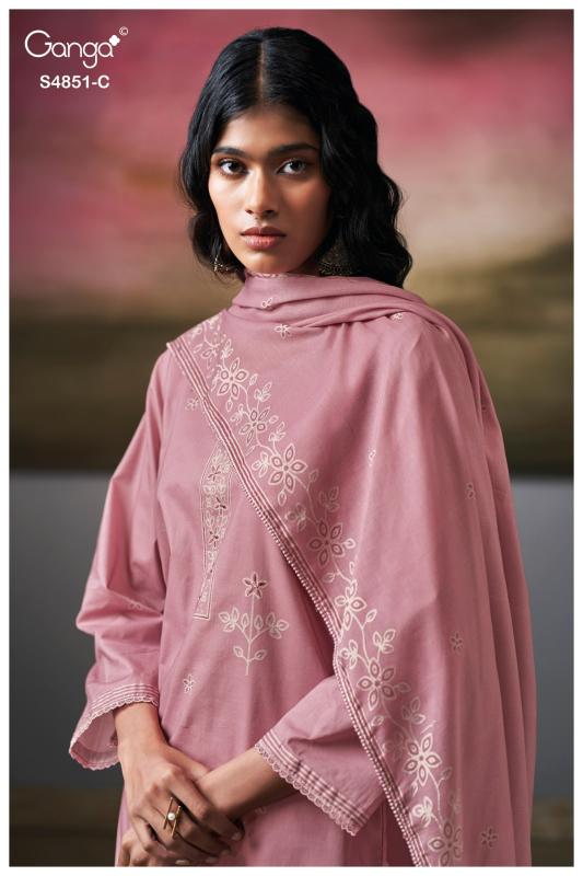 Ganga Pelyra 4851 catalog wholesale salwar kameez pakistani