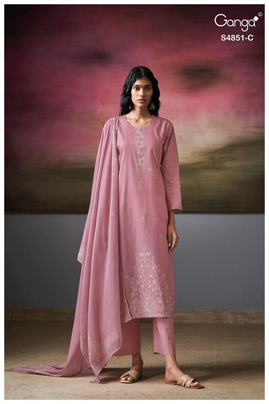 Ganga Pelyra 4851 catalog wholesale salwar kameez pakistani