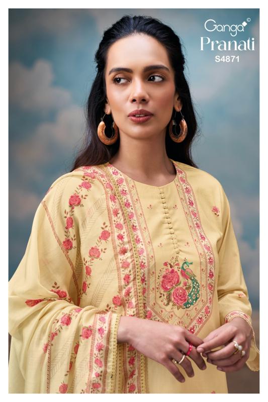 Ganga Pranati 4871 catalog wholesale salwar kameez market in kolkata