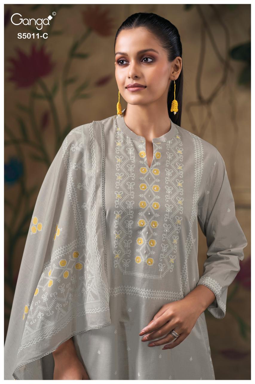 Ganga Rakul 5011 catalog wholesale dealers of salwar kameez in mumbai