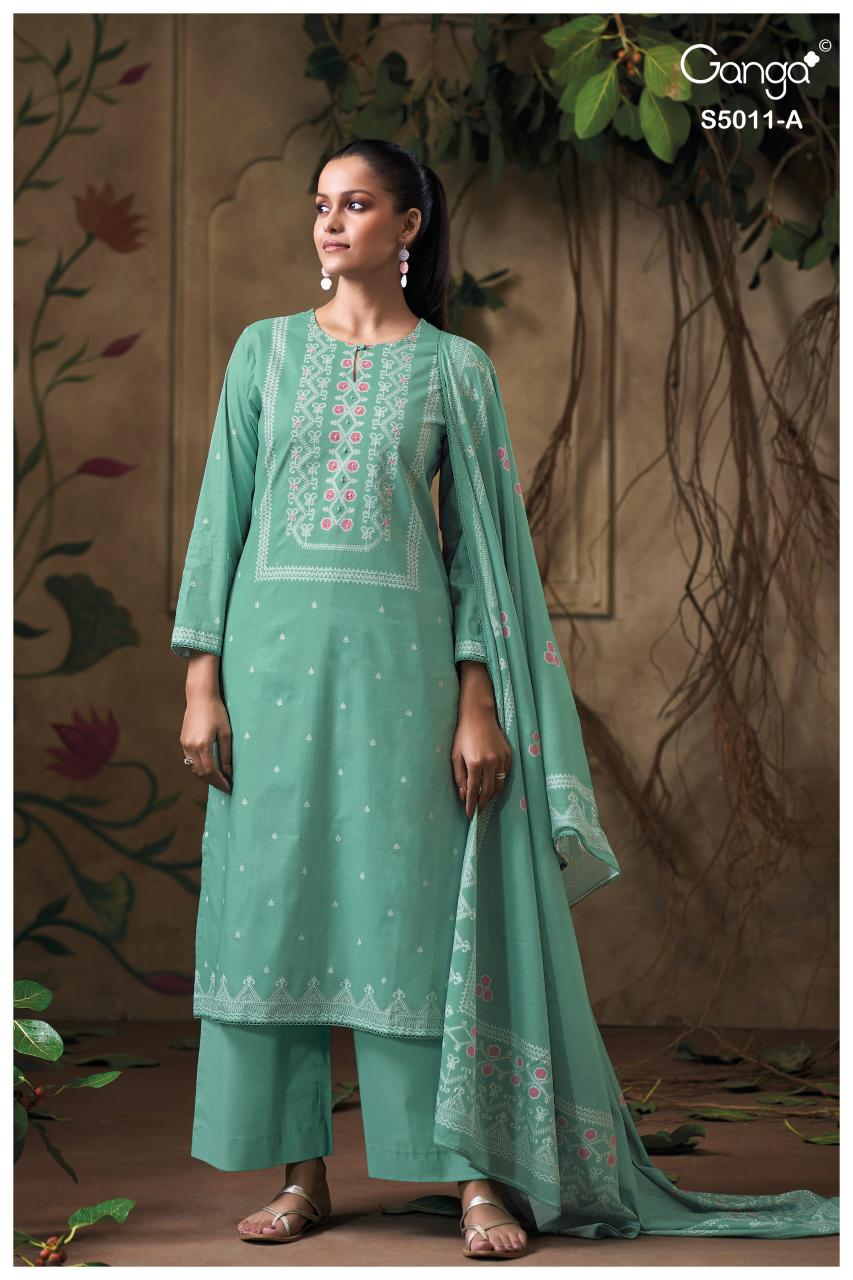 Ganga Rakul 5011 catalog wholesale dealers of salwar kameez in mumbai