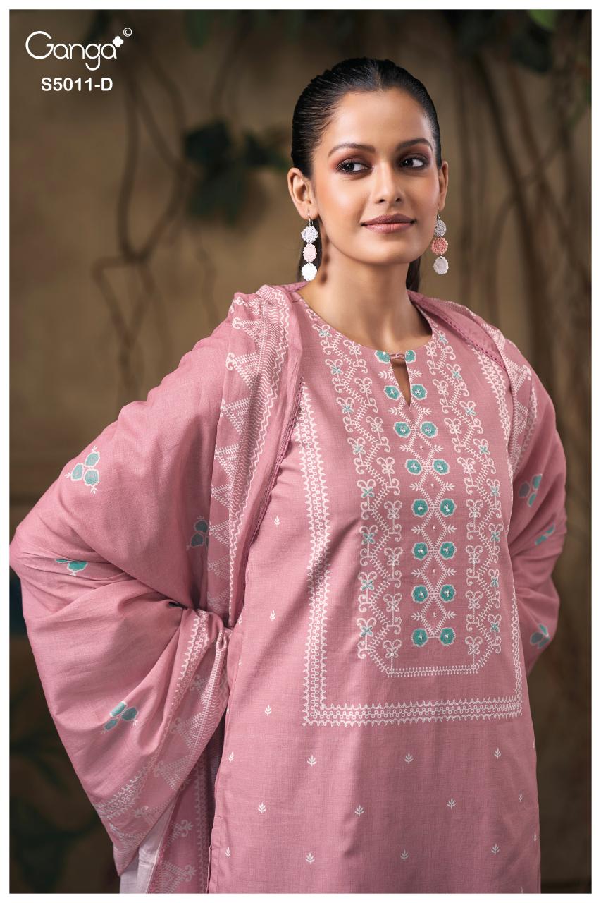 Ganga Rakul 5011 catalog wholesale dealers of salwar kameez in mumbai