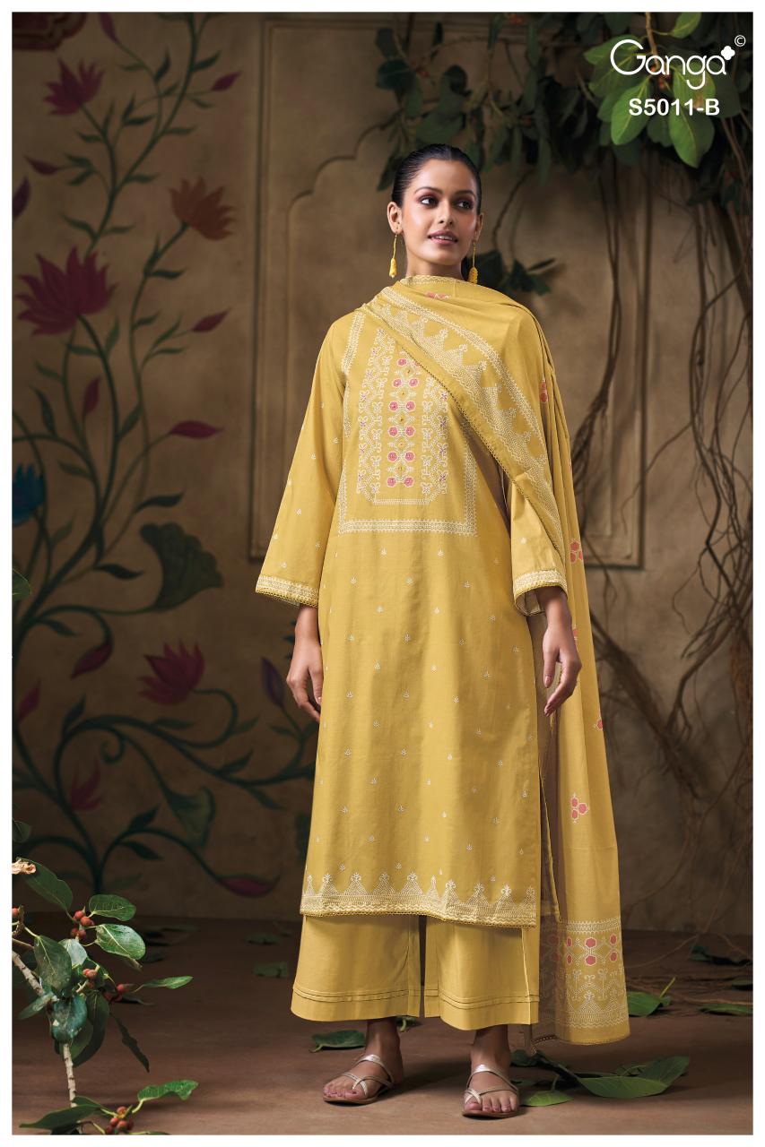 Ganga Rakul 5011 catalog wholesale dealers of salwar kameez in mumbai