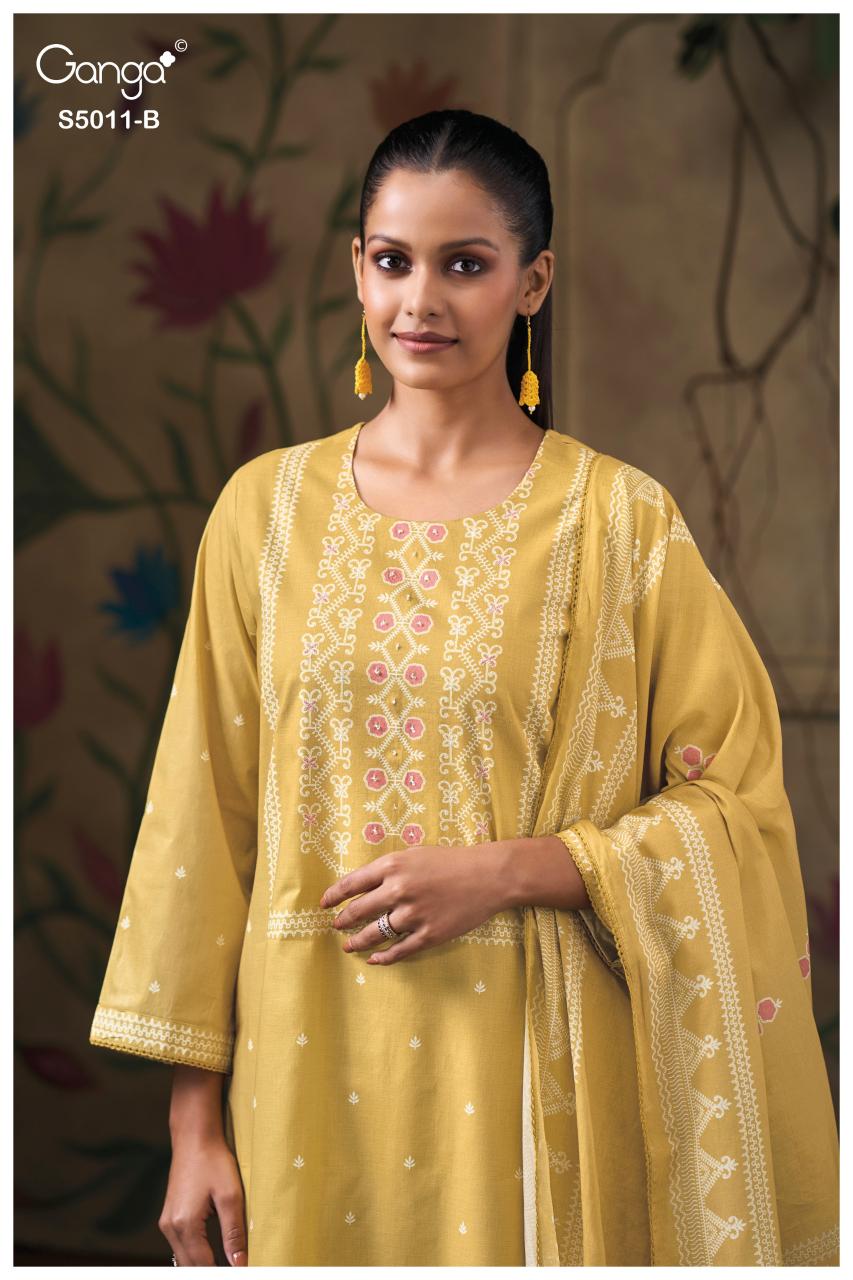 Ganga Rakul 5011 catalog wholesale dealers of salwar kameez in mumbai