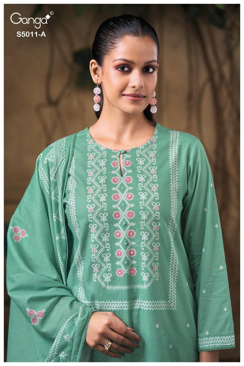 Ganga Rakul 5011 catalog wholesale dealers of salwar kameez in mumbai