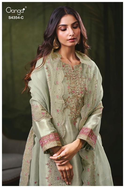 Ganga Sareen 4354 catalog wholesale salwar kameez in jaipur