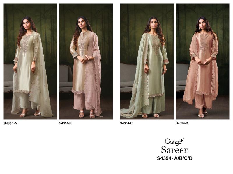 Ganga Sareen 4354 catalog wholesale salwar kameez in jaipur