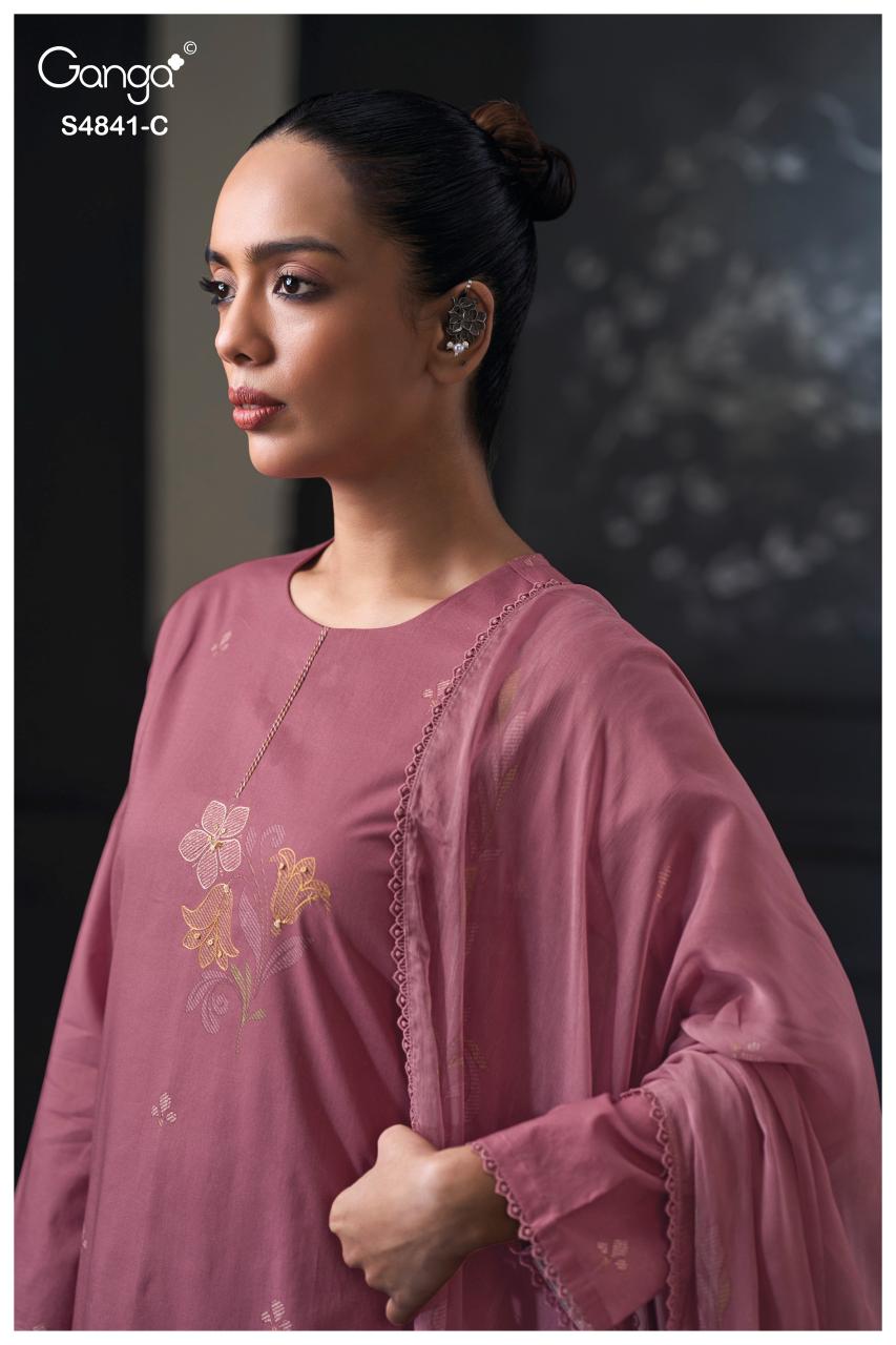 Ganga Taniri 4841 catalog wholesale salwar kameez market in kolkata