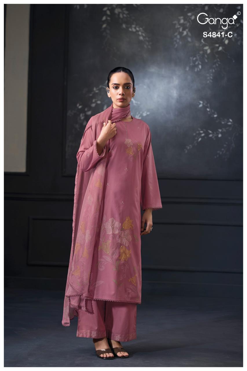Ganga Taniri 4841 catalog wholesale salwar kameez market in kolkata