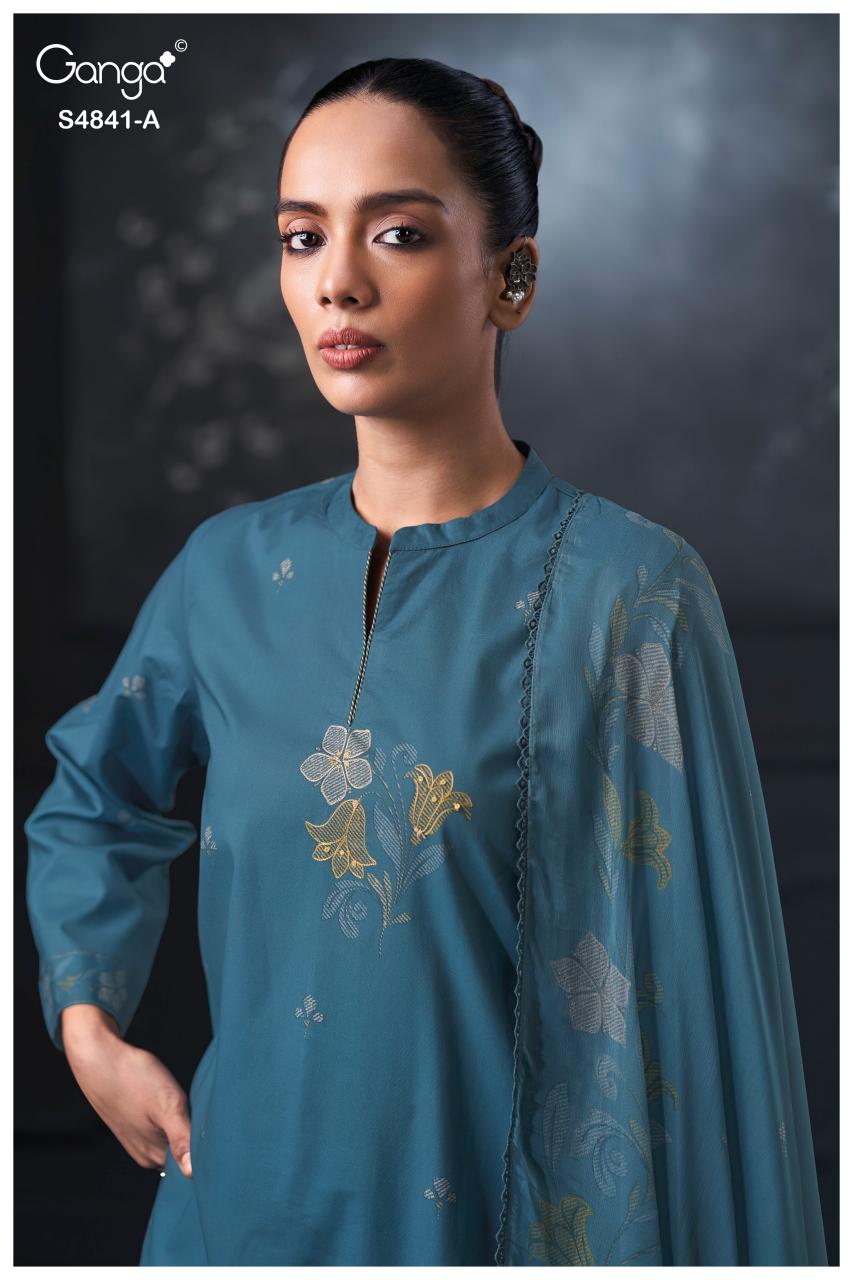 Ganga Taniri 4841 catalog wholesale salwar kameez market in kolkata